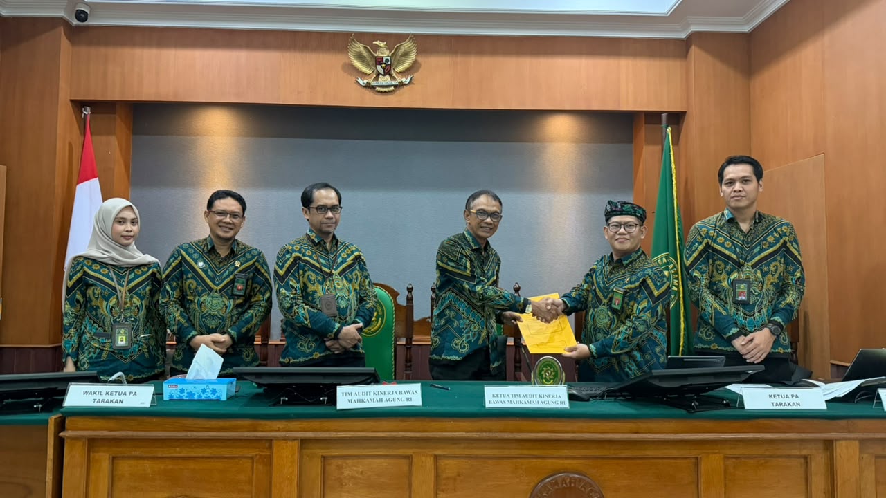 Exit Meeting Audit Kinerja Pada Pengadilan Agama Tarakan Oleh Badan Pengawasan Mahkamah Agung RI